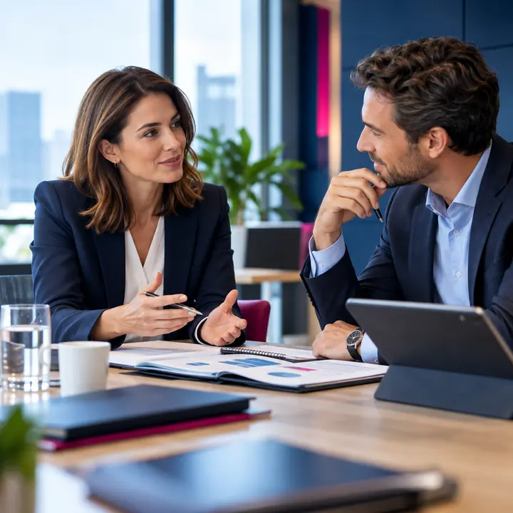 Échange professionnel autour d’un projet commun